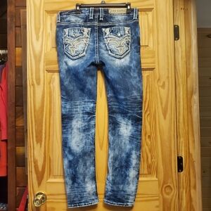 Rock Revival Jeans 31 Delu Mid Rise Straight